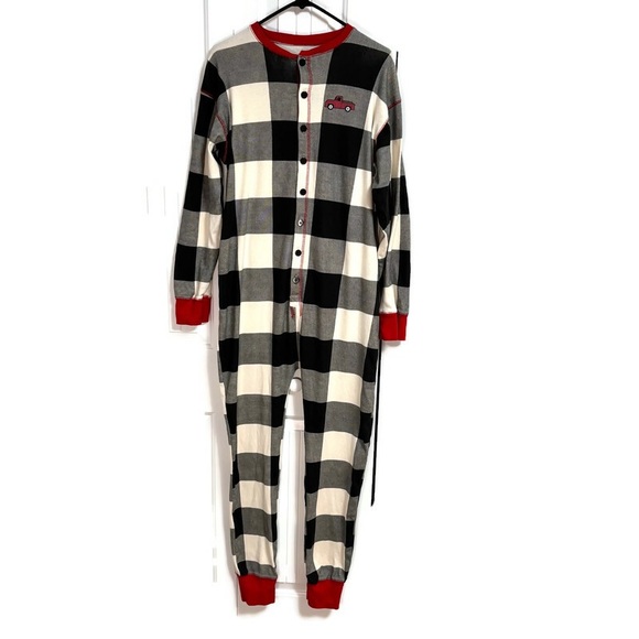 Lazy One Tailgate Adult Onesie Pajamas Falpjack Size Large Unisex - Picture 4 of 8